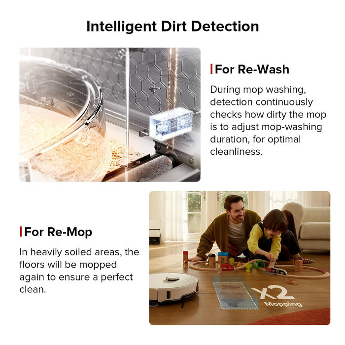 Roborock S8 Max Ultra Robot Vacuum and Mop with 8-in-1 RockDock Ultra