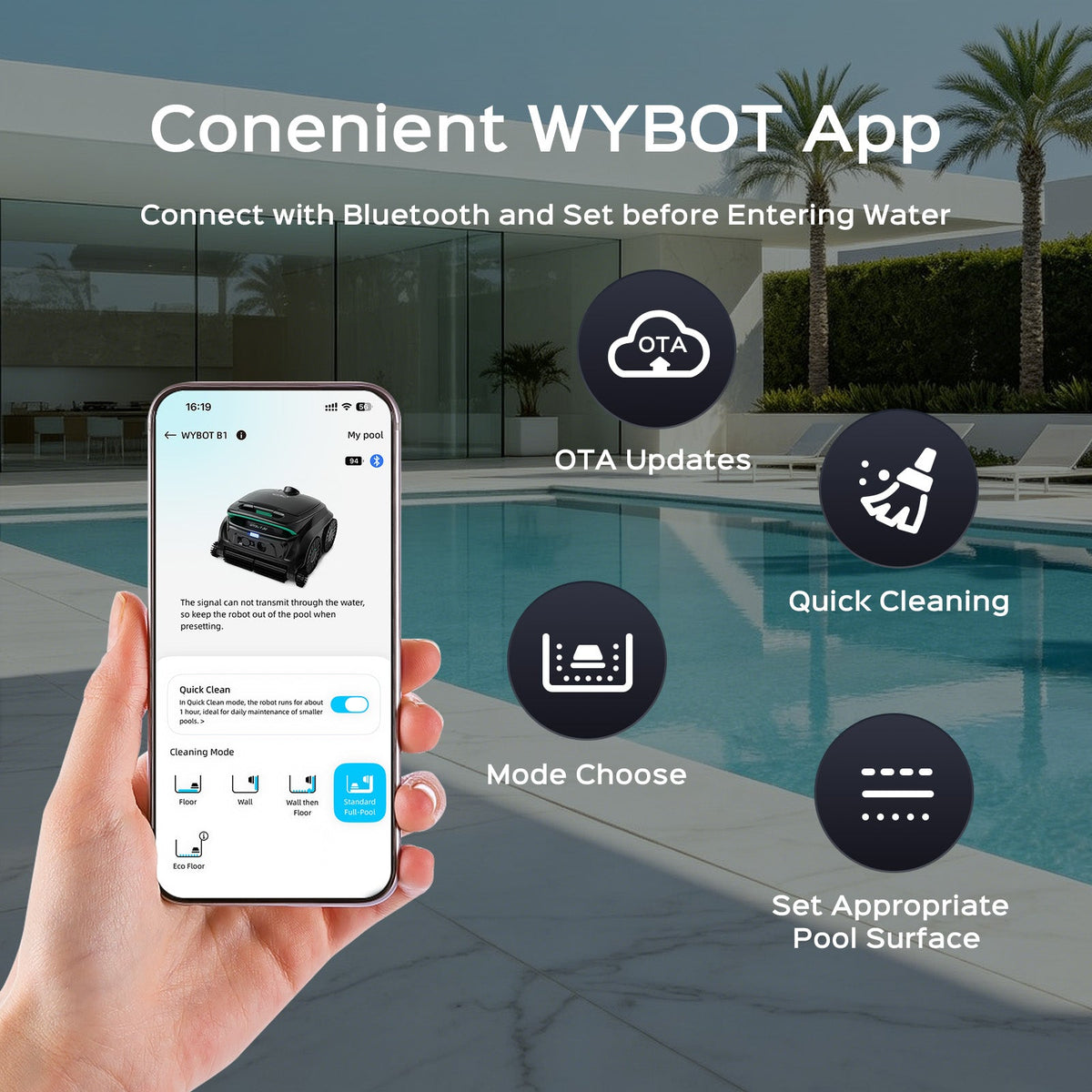WYBOT B1 + F1 Complete Pool Care Bundle