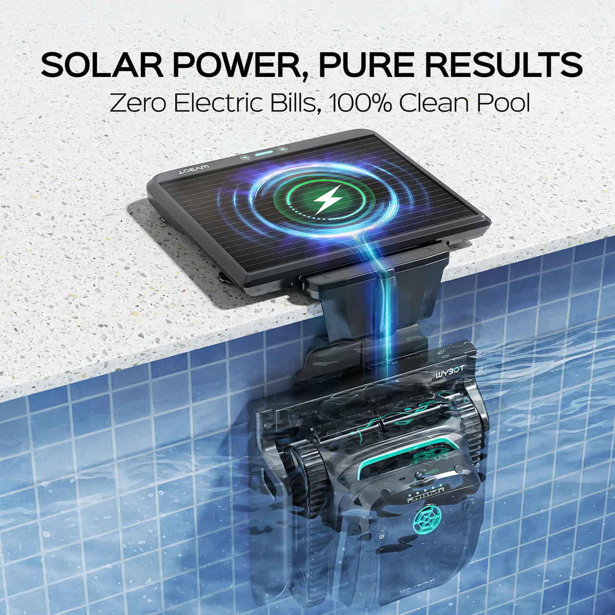 WYBOT S2 Solar Vision + F1 Complete Pool Care Bundle