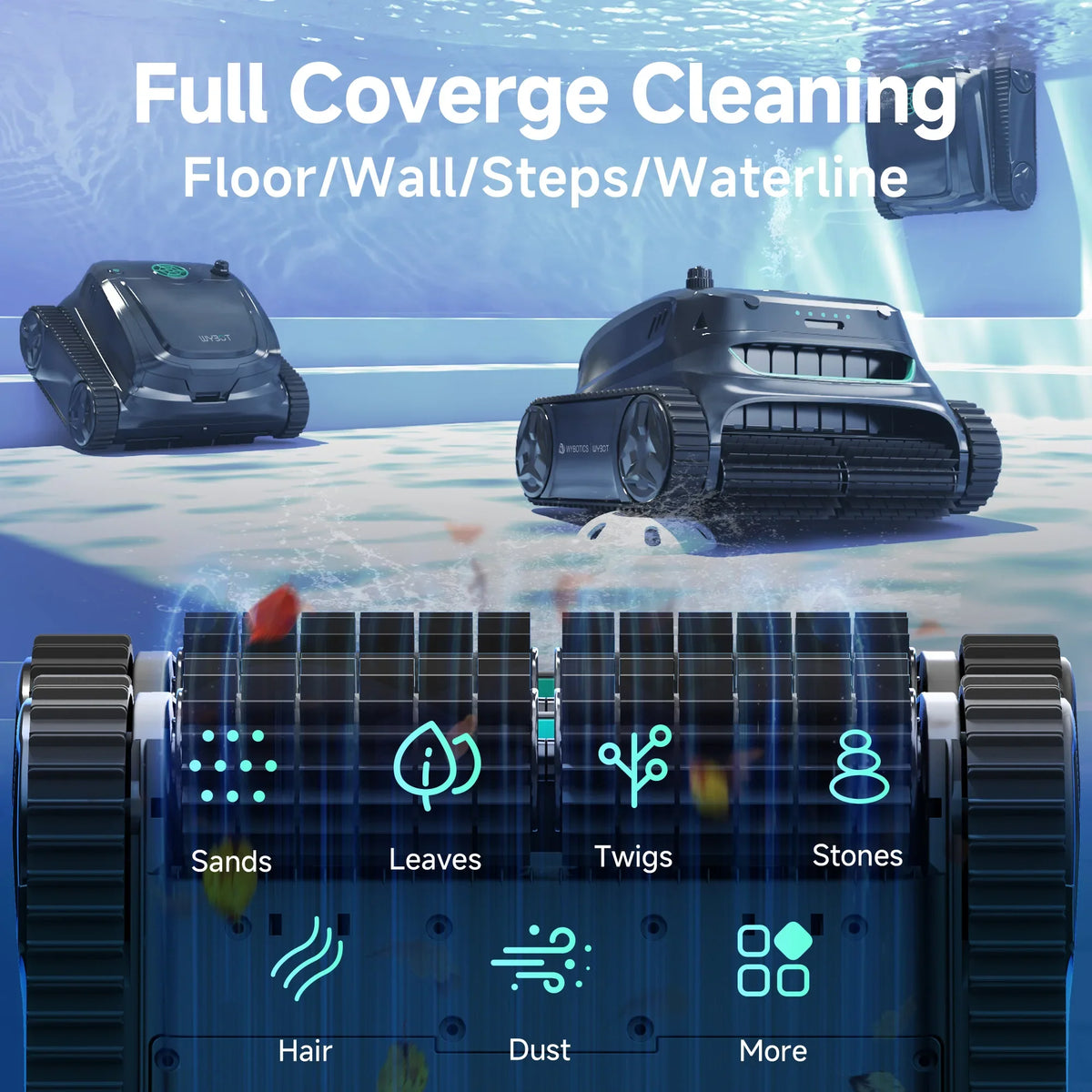 WYBOT S2 + F1 Complete Pool Care Bundle