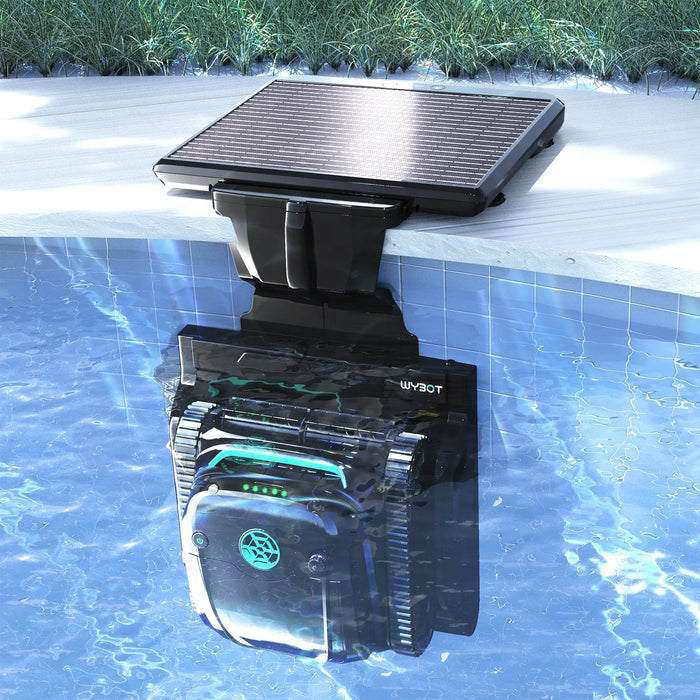 WYBOT S2 Solar Robotic Pool Cleaner with Solar-Powered Charging Dock