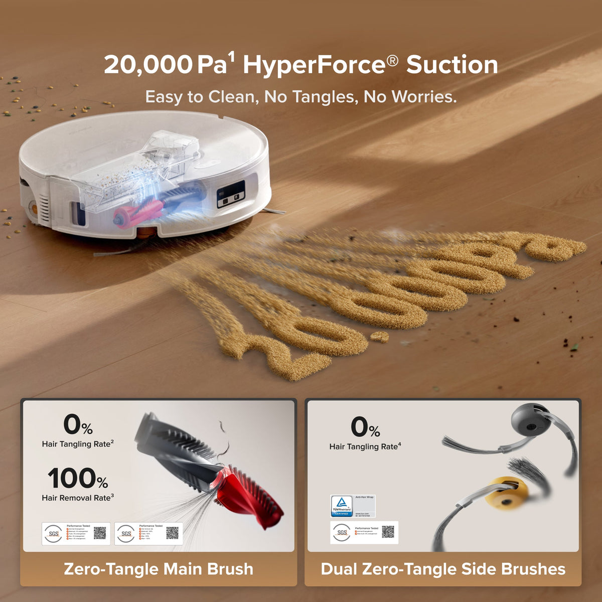 Roborock Qrevo Curv 2 Flow roller mop robot vacuum, alternate view