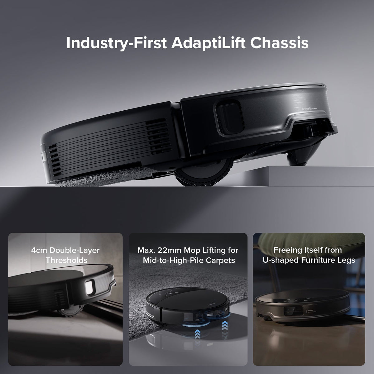 Roborock Saros 10R robot vacuum with multifunctional dock, detail view