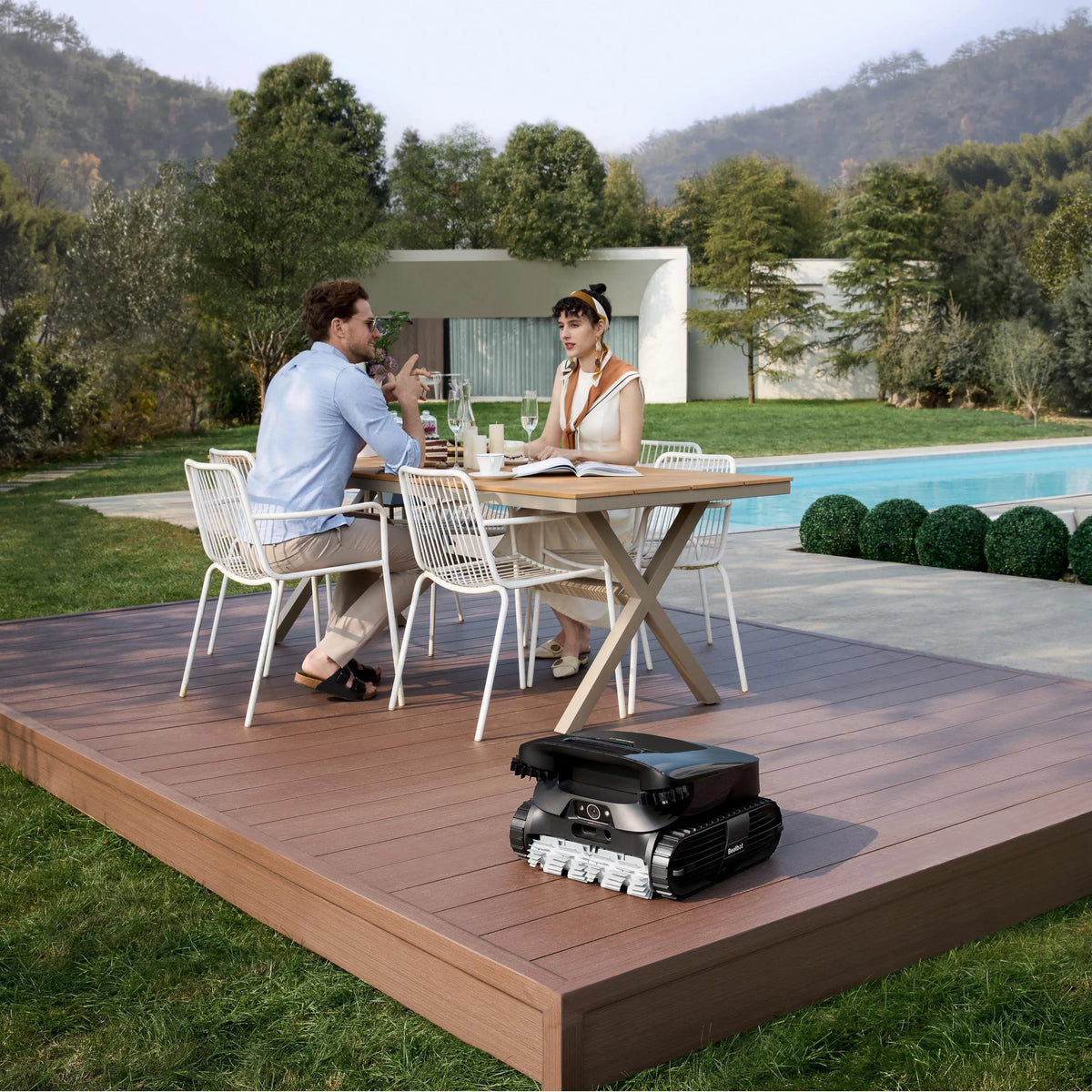 Beatbot AquaSense 2 Ultra AI robotic pool cleaner, detail view