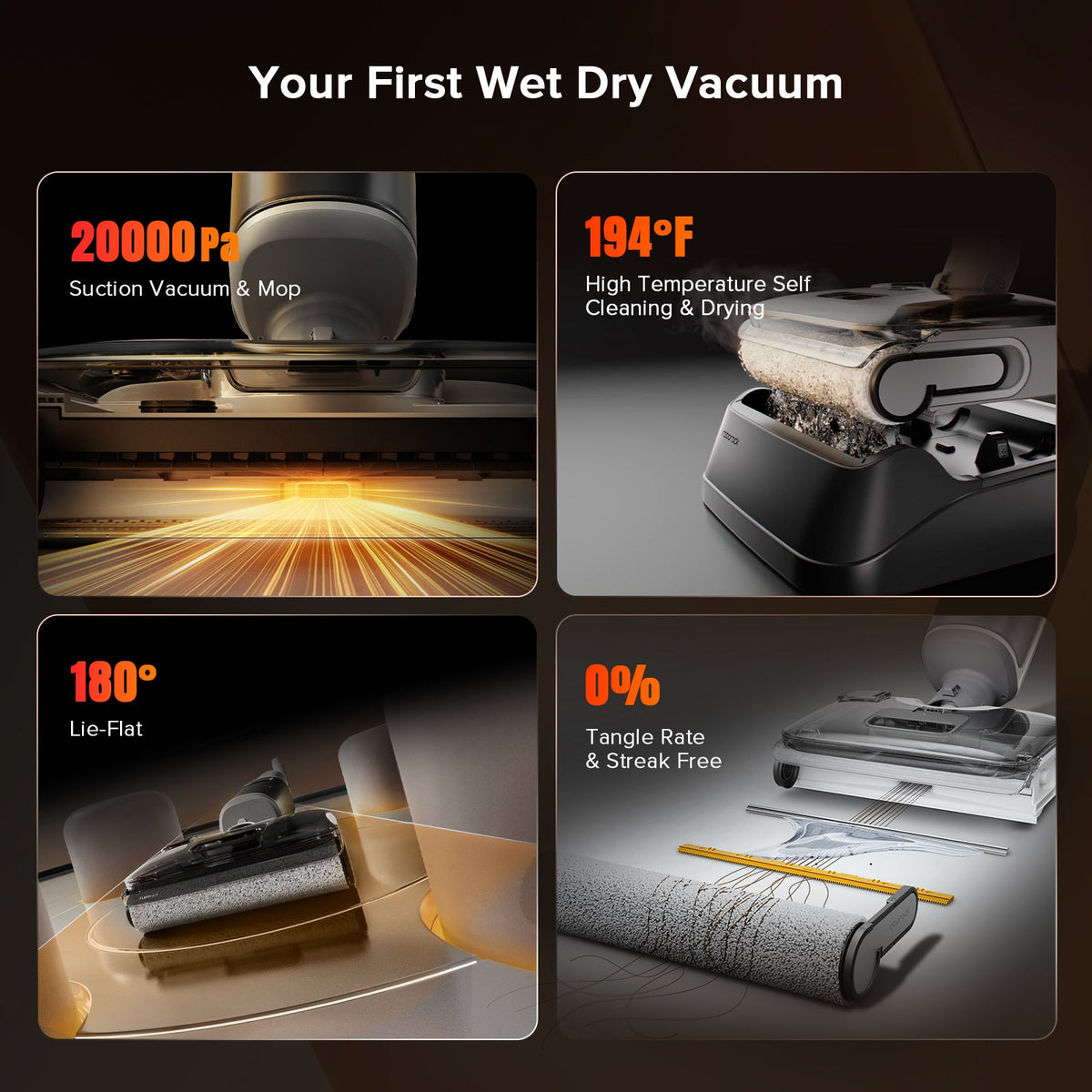 Roborock F25 GT wet and dry vacuum cleaner, alternate view
