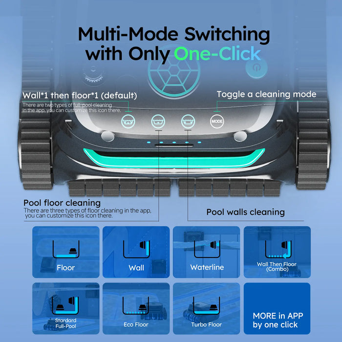 WYBOT S2 Solar Robotic Pool Cleaner with Solar-Powered Charging Dock