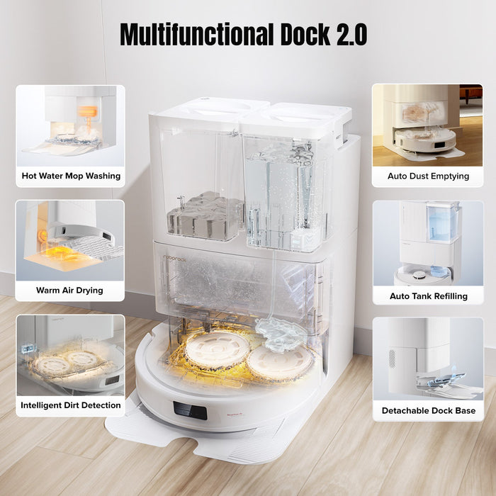 Roborock Qrevo MaxV Robot Vacuum and Mop with Multifunctional Dock 2.0