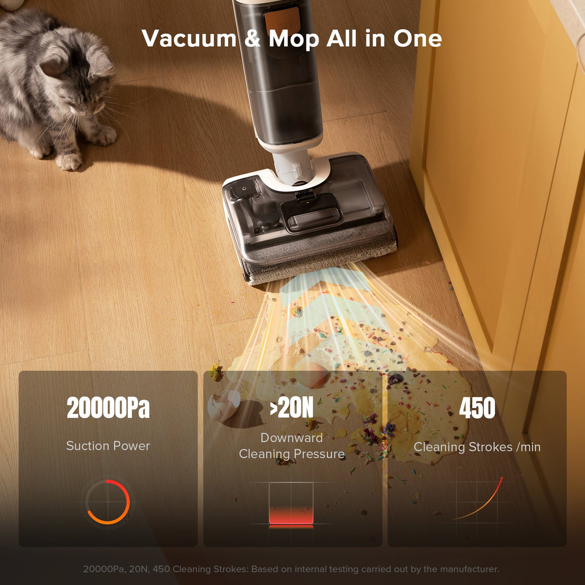 Roborock F25 GT wet and dry vacuum cleaner, detail view