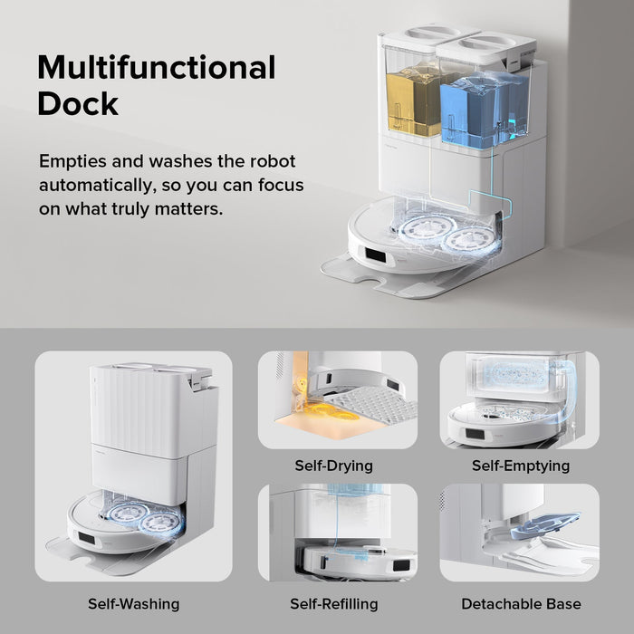 Roborock Qrevo S Robot Vacuum with Multifunctional Dock