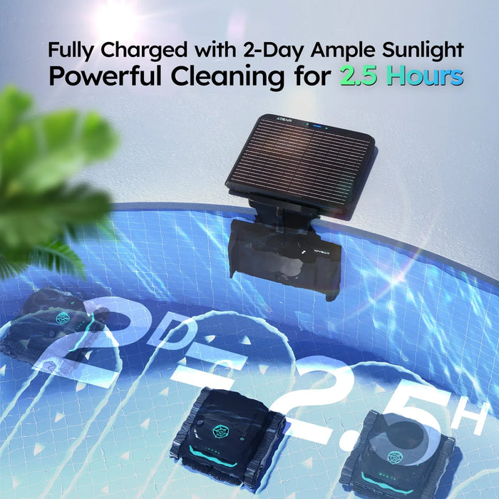 WYBOT S2 Solar Robotic Pool Cleaner with Solar-Powered Charging Dock