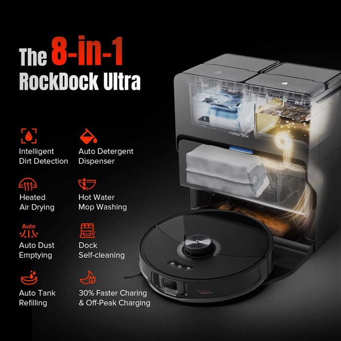 Roborock S8 MaxV Ultra with 8-in-1 RockDock® Ultra