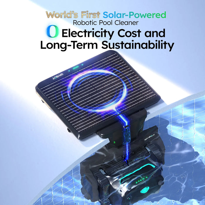 WYBOT S2 Solar Robotic Pool Cleaner with Solar-Powered Charging Dock