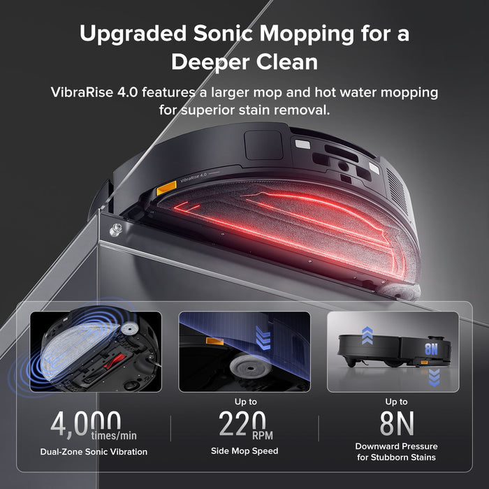 Roborock Saros 10 Robot Vacuum with Dual Anti-Tangle System