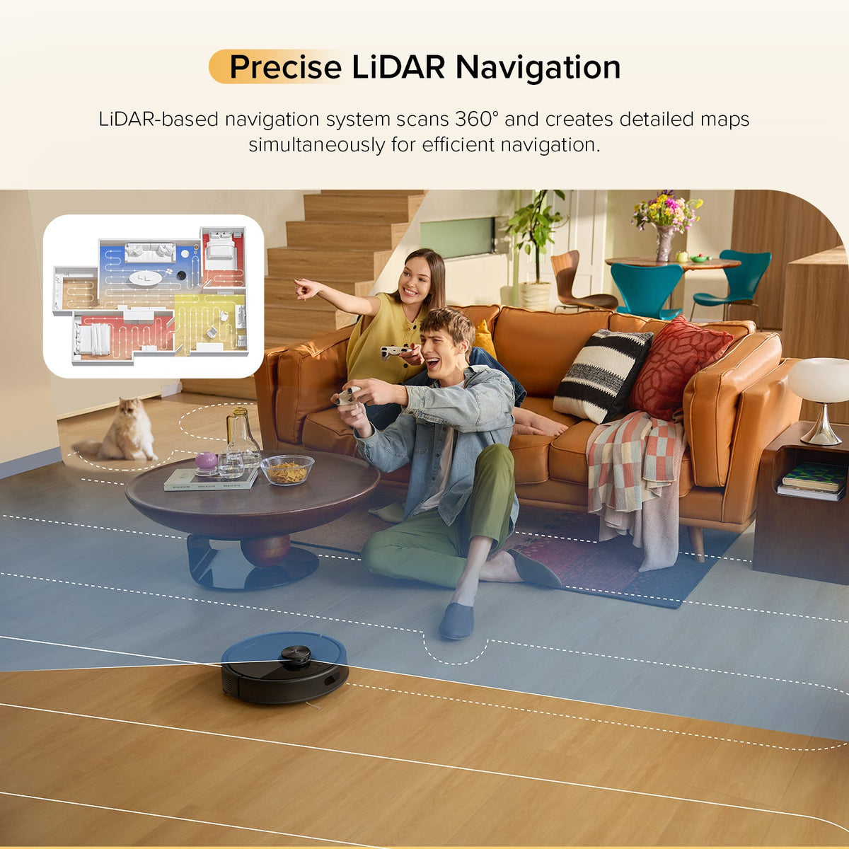 Roborock Q7 M5 Robot Vacuum and Mop with 10,000 Pa Power Suction (Upgraded from Q7 Max)