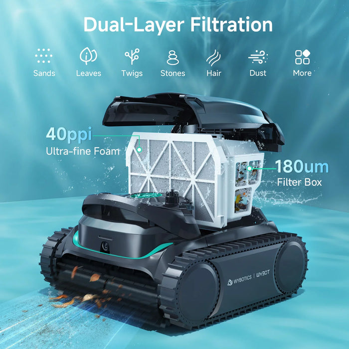 WYBOT M2 Vision Tech Cordless Robotic Pool Cleaner