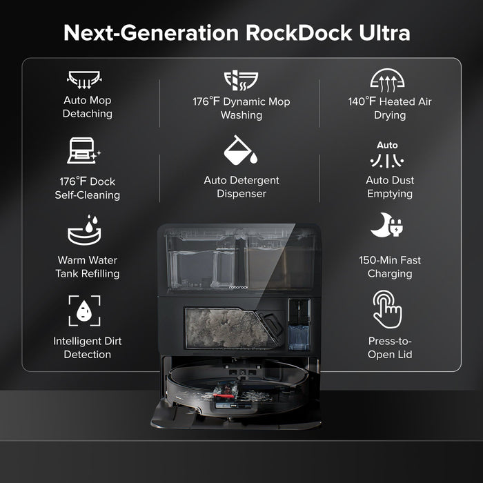 Roborock Saros 10 Robot Vacuum with Dual Anti-Tangle System