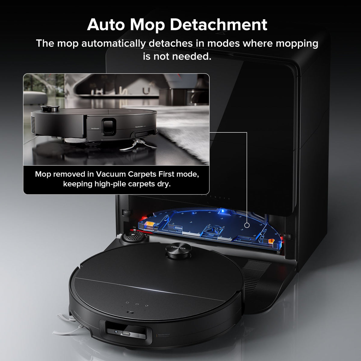 Roborock Saros 10 Robot Vacuum and Mop with Dual Anti-Tangle System