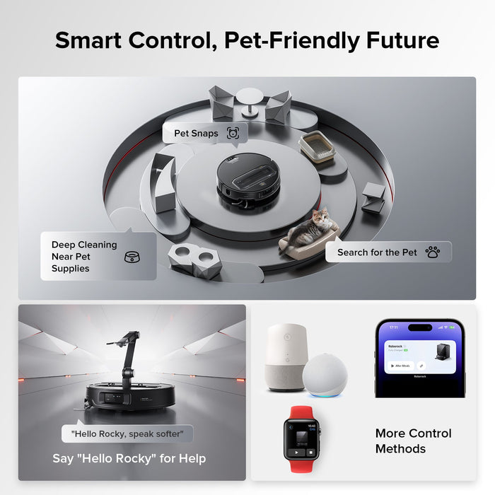 Roborock Saros Z70 Robot Vacuum with OmniGrip Mechanical Arm