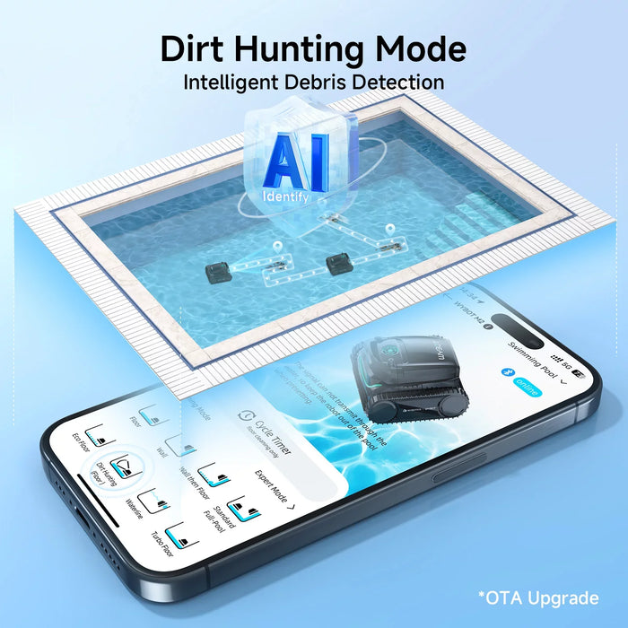 WYBOT M2 Vision Tech Cordless Robotic Pool Cleaner