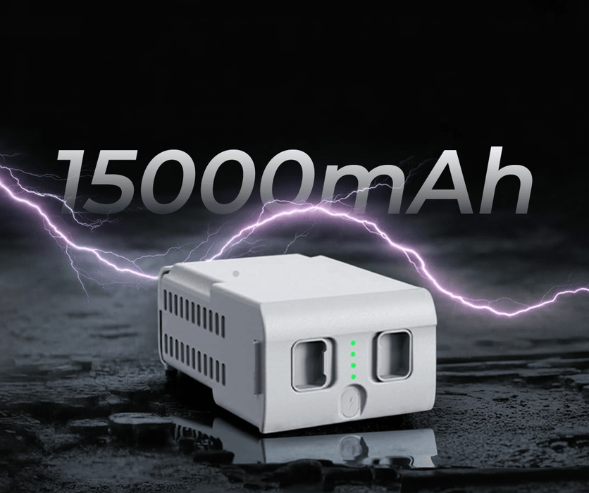 Unitree Go2 15,000 mAh long-range battery capacity graphic