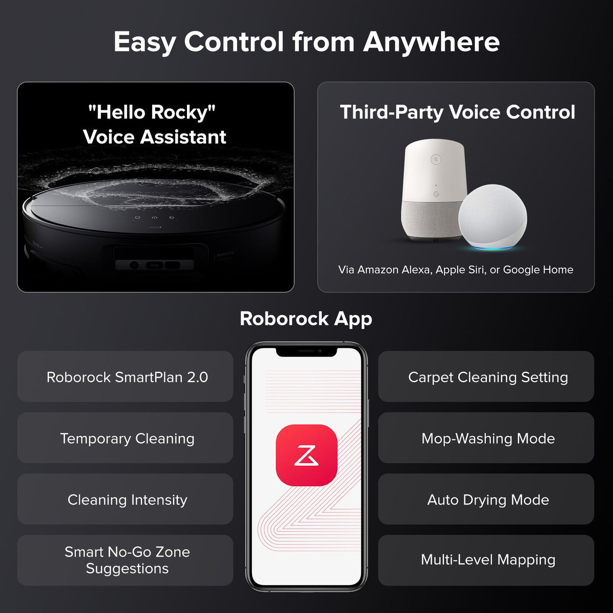 Roborock Saros 10 Robot Vacuum and Mop with Dual Anti-Tangle System