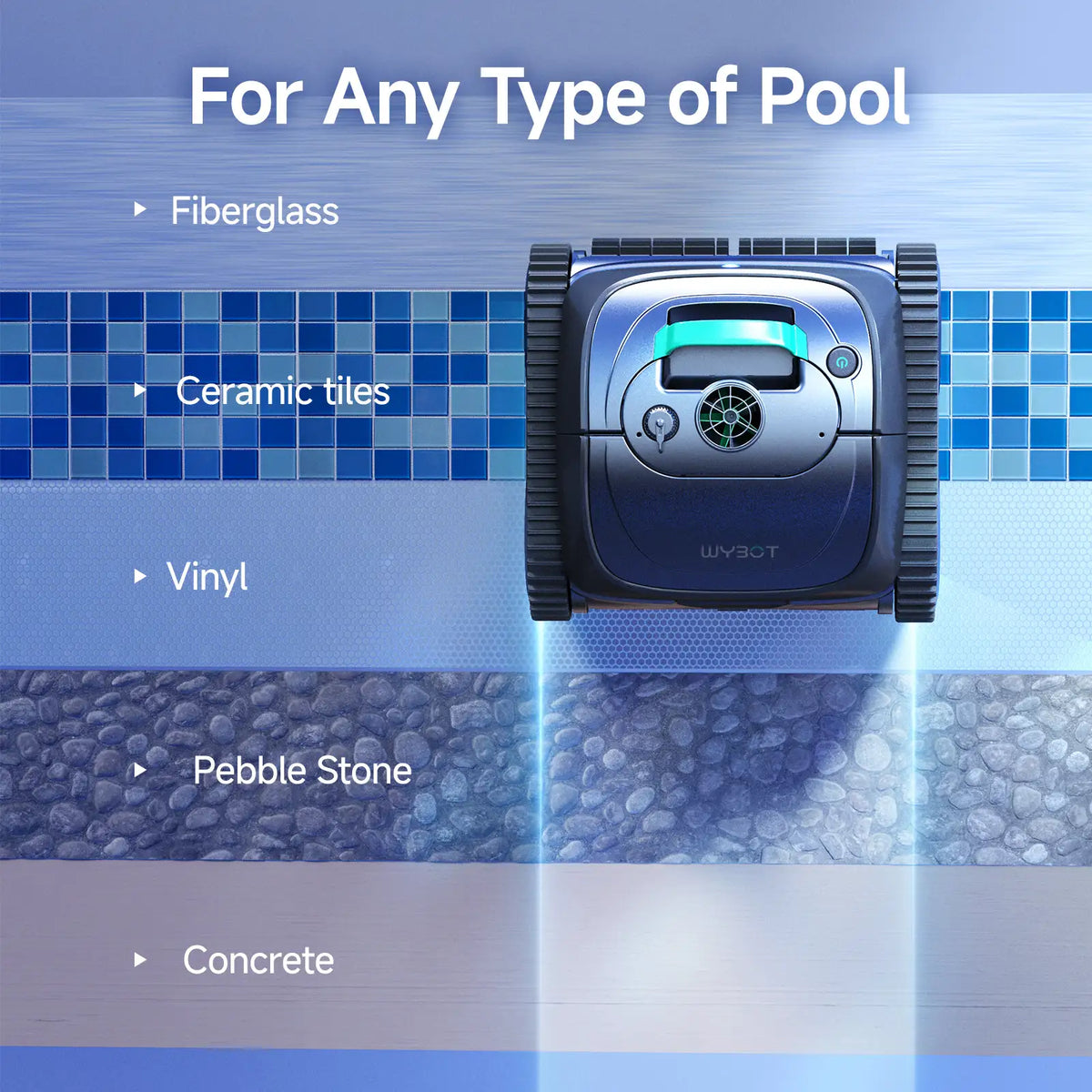 WYBOT C1 Cordless Robotic Pool Cleaner