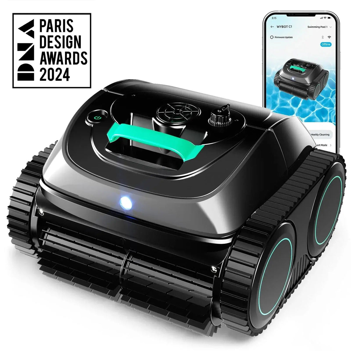 WYBOT C1 cordless robotic pool cleaner