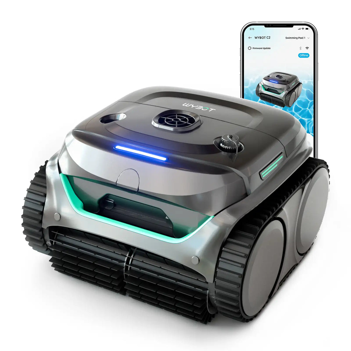 WYBOT C2 cordless robotic pool cleaner