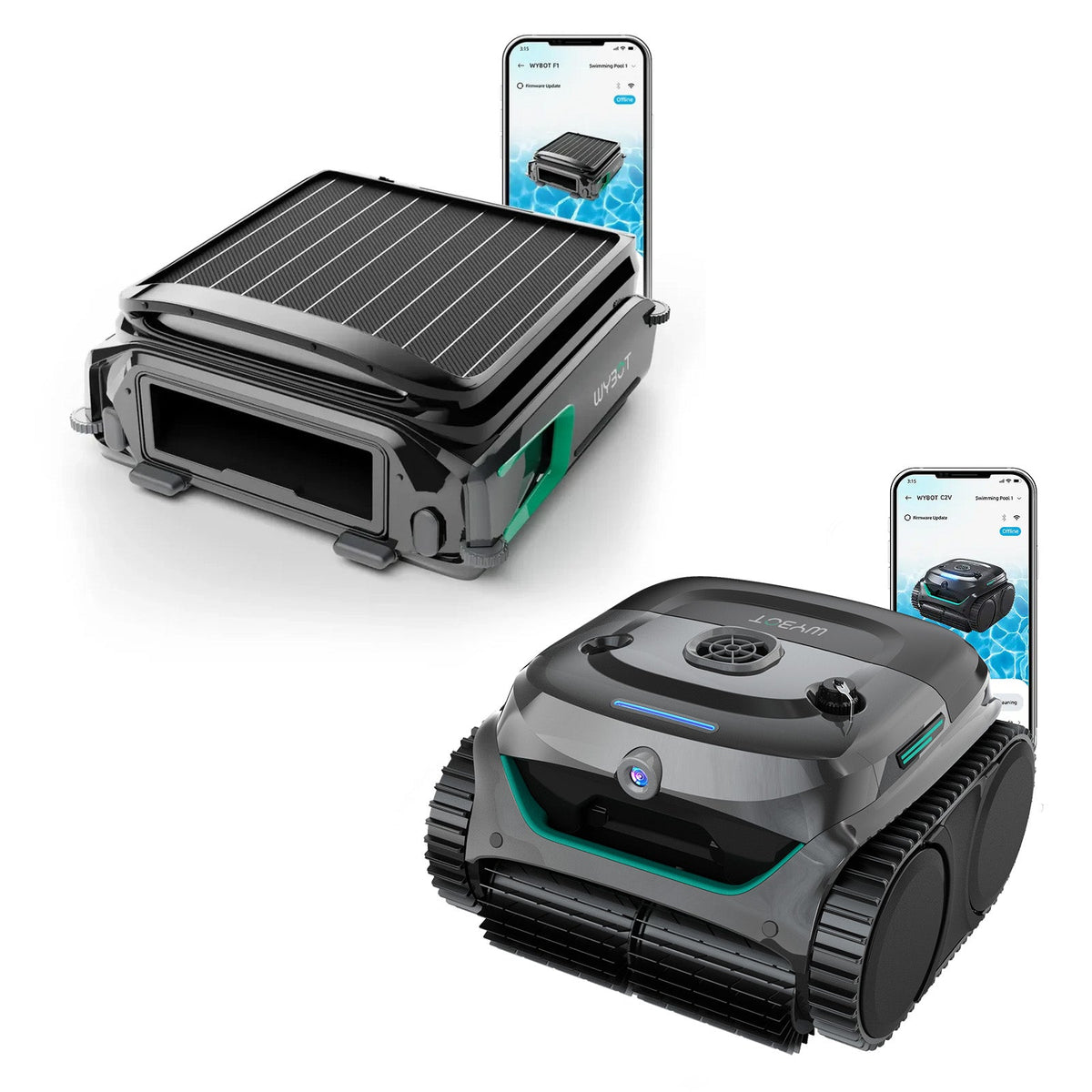 WYBOT C2 Vision + F1 Complete Pool Care Bundle