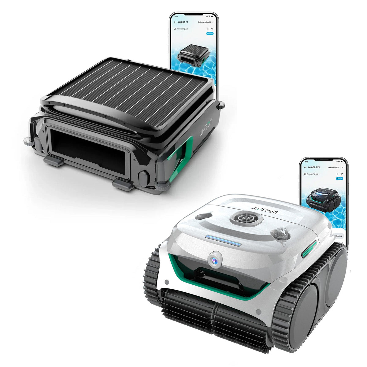 WYBOT C2 Vision + F1 Complete Pool Care Bundle