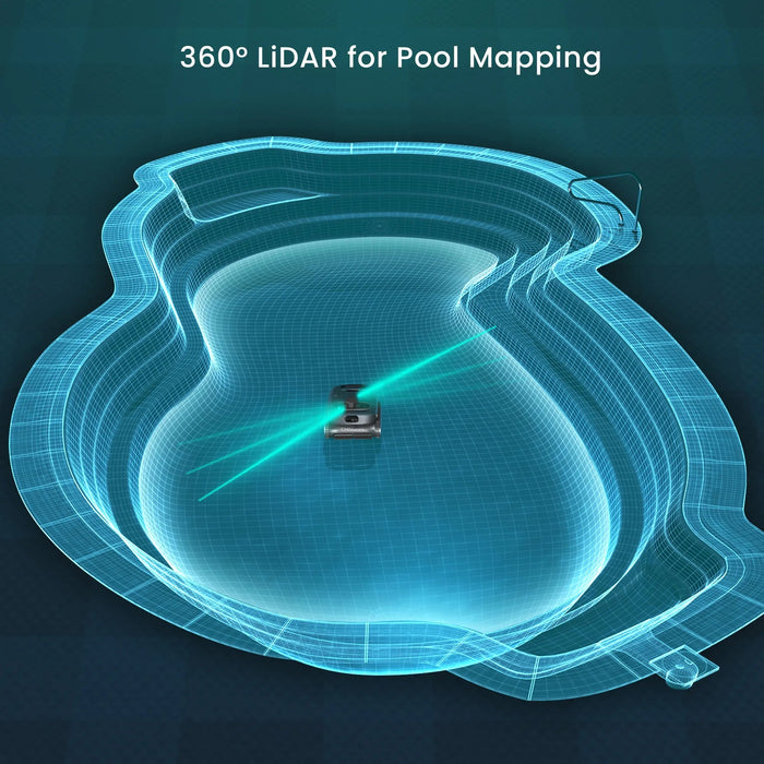 Chasing L1 Ultra cleaning a pool floor