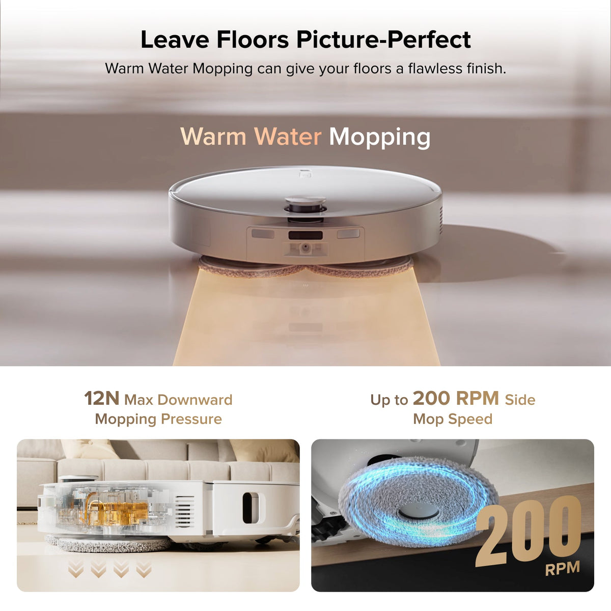 Roborock Qrevo CurvX Robot Vacuum with Multifunctional Dock 3.0 Thermo+