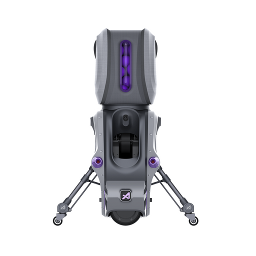 AceiiLab A1 AI tennis robot with the ball bag mounted, front view