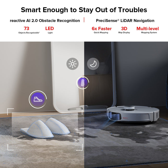 Roborock S8 MaxV Ultra Robot Vacuum and Mop with Refill & Drainage System