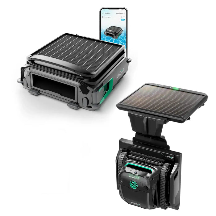 WYBOT S2 Solar Vision pool cleaner and F1 pool skimmer bundle