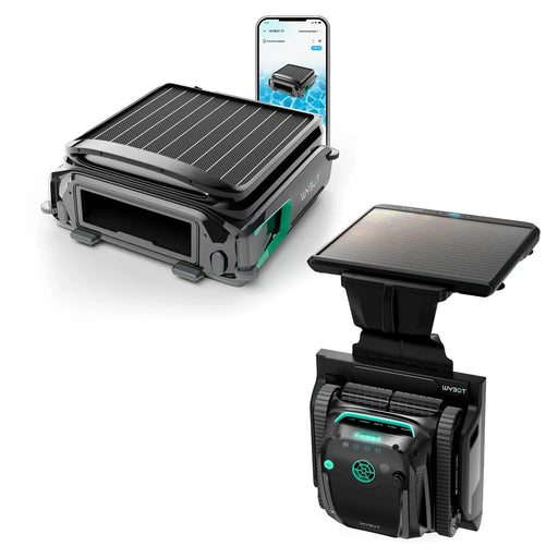 WYBOT S2 Solar robotic pool cleaner and F1 pool skimmer bundle