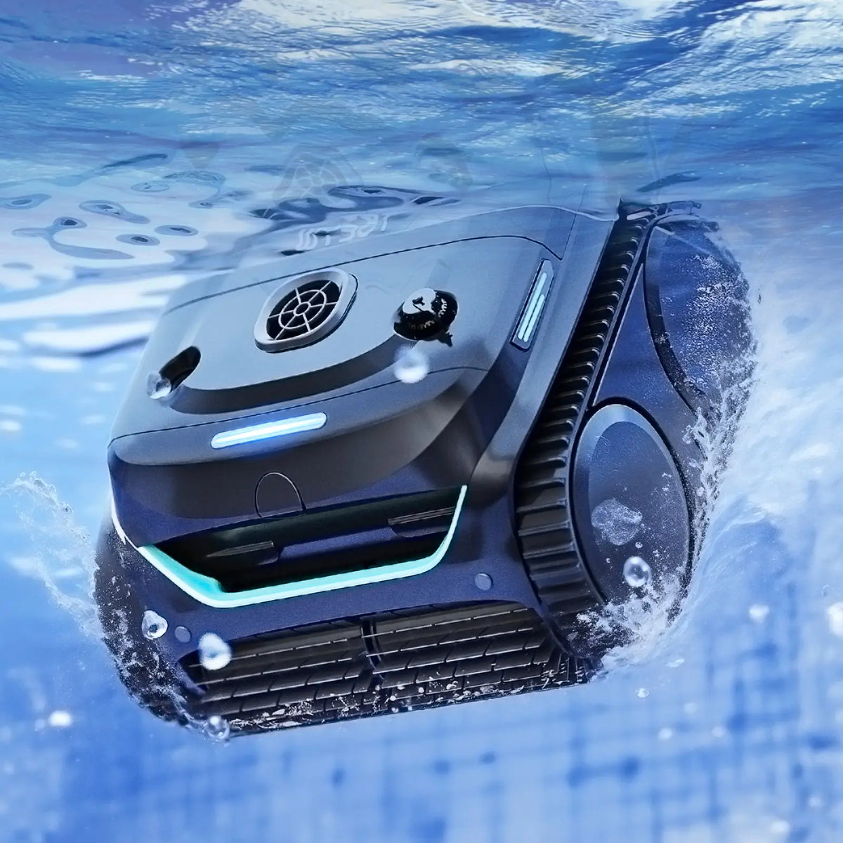 WYBOT C2 cordless robotic pool cleaner, alternate view