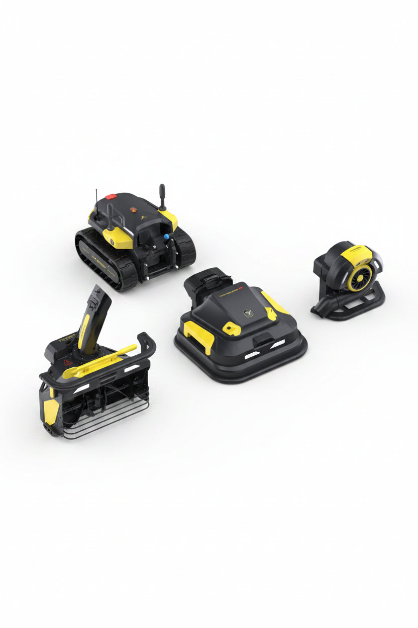 Y-Series Lawn Mower Pro + Snow Blower + Leaf Blower configuration reference 1; Y-Series configuration reference