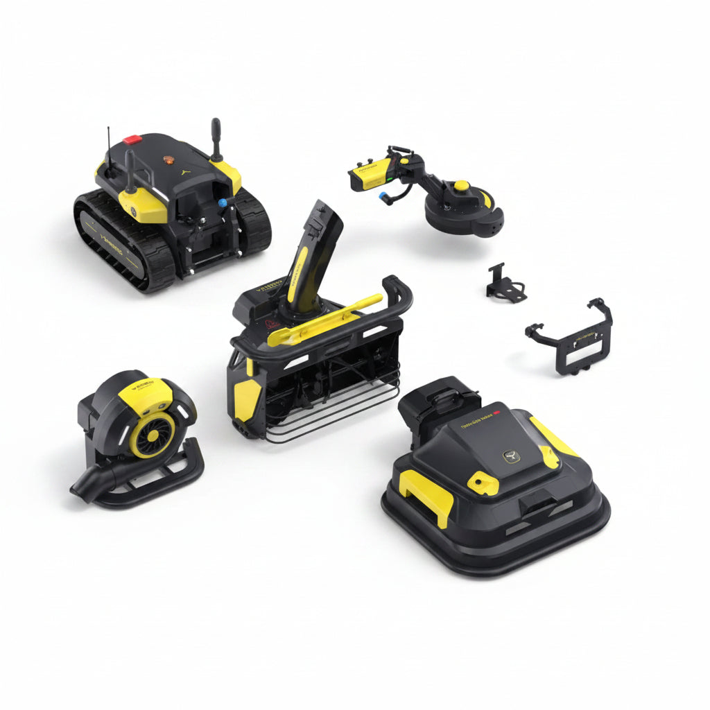 Y-Series Lawn Mower Pro + Snow Blower + Leaf Blower + Trimmer configuration reference 1; Y-Series configuration reference
