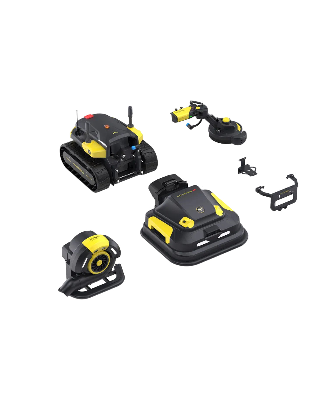 Y-Series Lawn Mower Pro + Leaf Blower + Trimmer configuration reference 1; Y-Series configuration reference