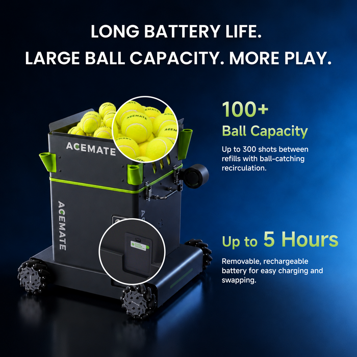 Acemate S10 Pro five-hour battery and 100-ball capacity