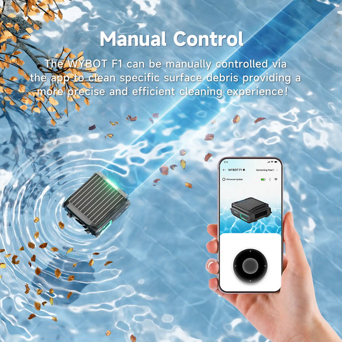 WYBOT F1 Solar-Powered Robotic Pool Skimmer