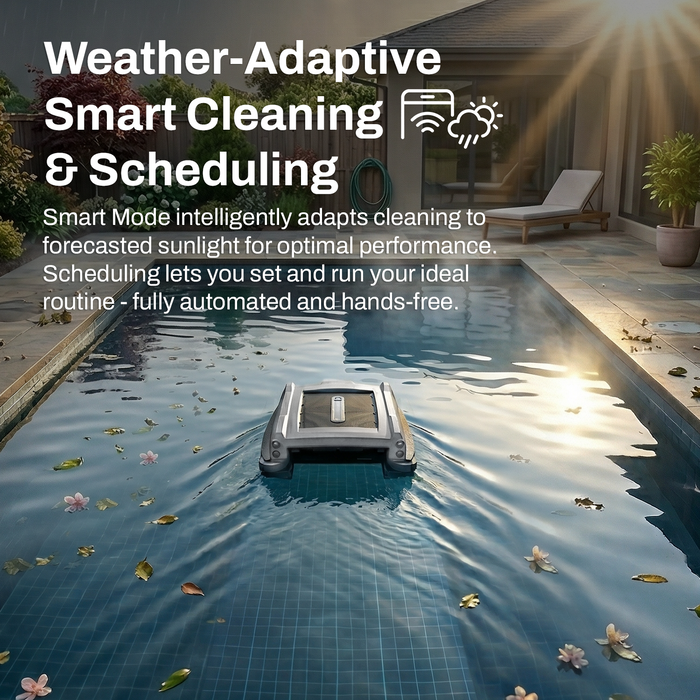Betta Neo weather-adaptive pool surface cleaning