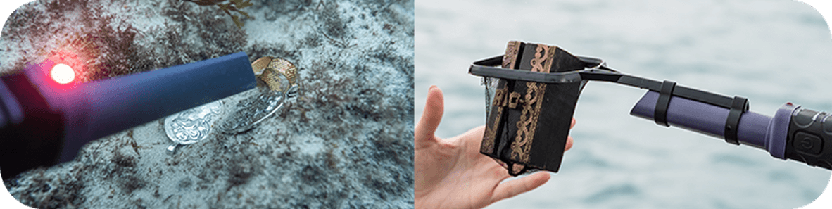 CHASING DORY Explore detecting underwater metal objects