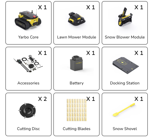Yarbo TerrainMaster All-Season Mower and Snow Blower System