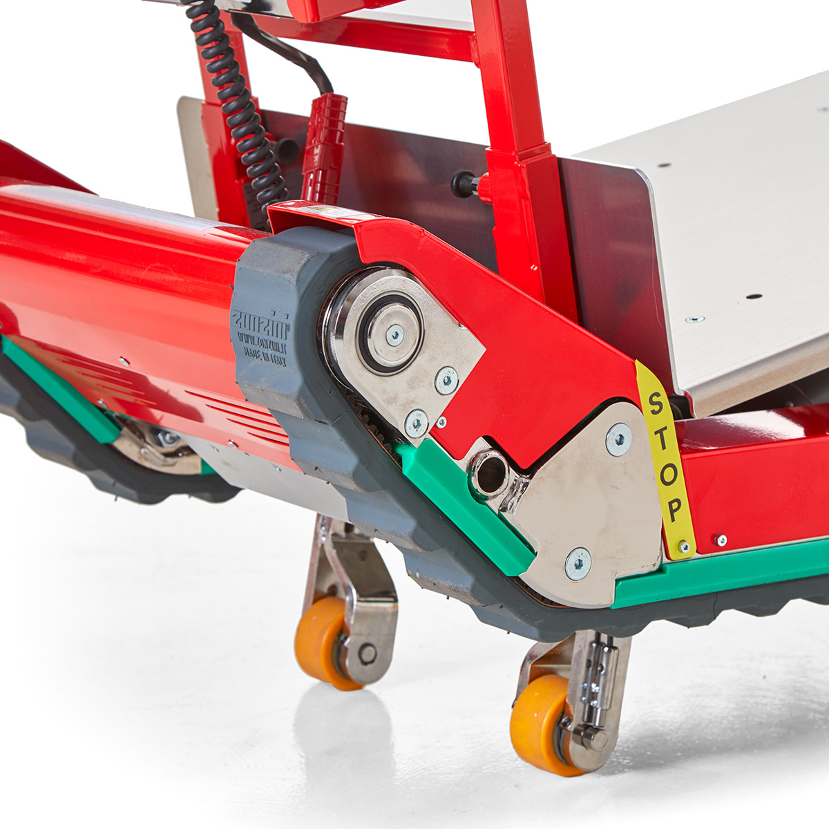 Zonzini Domino Plasmoid stabilized electric stair climber, alternate view