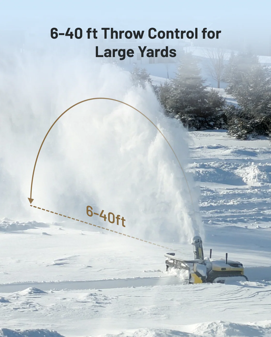 Yarbo Snow Blower robotic snow blower, detail view