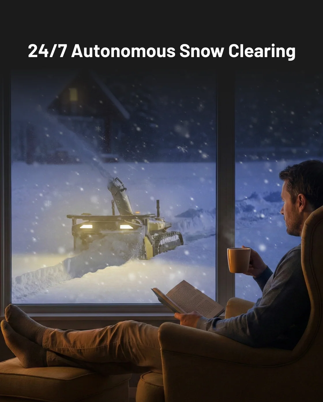 Yarbo Y40 Snow Blower Robot | 2-Stage, 40 ft