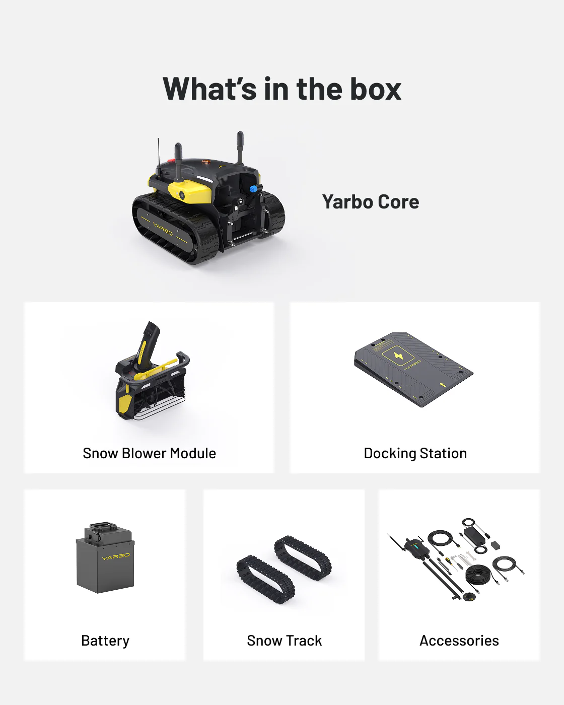 Yarbo Y40 Snow Blower Robot | 2-Stage, 40 ft
