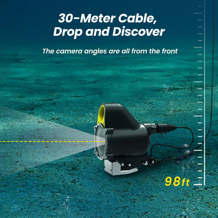 CanFish CF1 streaming live underwater footage to a phone